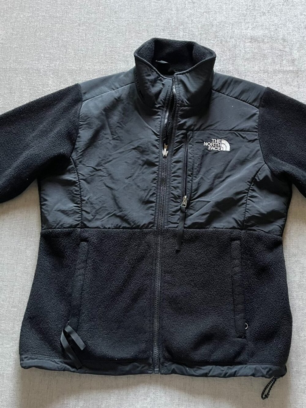 The North Face Polartec Denali Fleece Jacket Women S Black Full Zip Pockets